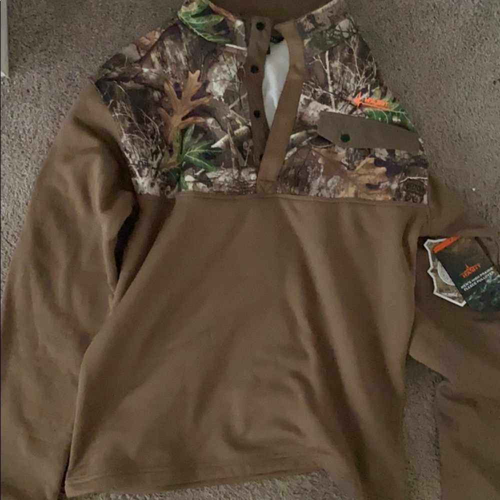 camo and brown jacket